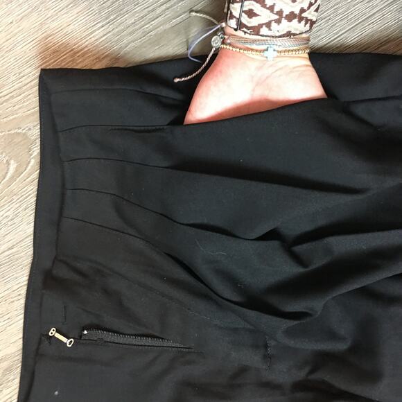 Commense black front pleated Wide leg dress pants Size XS - Picture 6 of 10